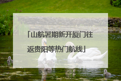 山航暑期新开厦门往返贵阳等热门航线