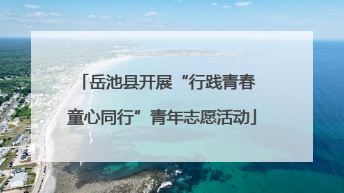 岳池县开展“行践青春 童心同行”青年志愿活动