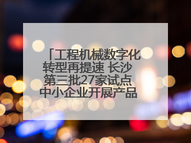 工程机械数字化转型再提速 长沙第三批27家试点中小企业开展产品供需对接