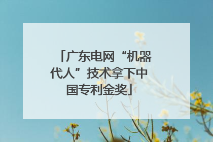 广东电网“机器代人”技术拿下中国专利金奖