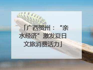 广西贺州：“亲水经济”激发夏日文旅消费活力