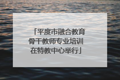 平度市融合教育骨干教师专业培训在特教中心举行