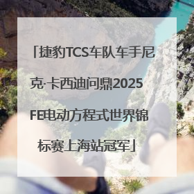 捷豹TCS车队车手尼克·卡西迪问鼎2025 FE电动方程式世界锦标赛上海站冠军