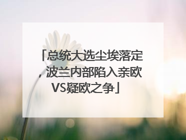 总统大选尘埃落定，波兰内部陷入亲欧VS疑欧之争