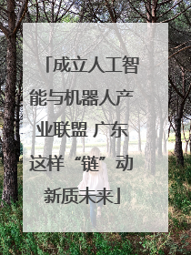 成立人工智能与机器人产业联盟 广东这样“链”动新质未来