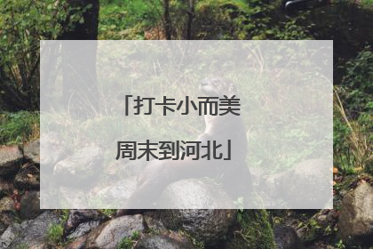打卡小而美 周末到河北