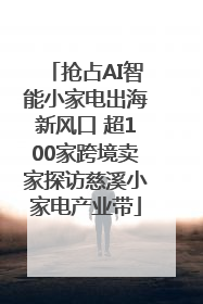 抢占AI智能小家电出海新风口 超100家跨境卖家探访慈溪小家电产业带