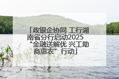 政银企协同 工行湖南省分行启动2025“金融送解优 兴工助商惠农”行动