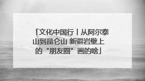 文化中国行丨从阿尔泰山到昆仑山 新疆岩壁上的“朋友圈”画的啥