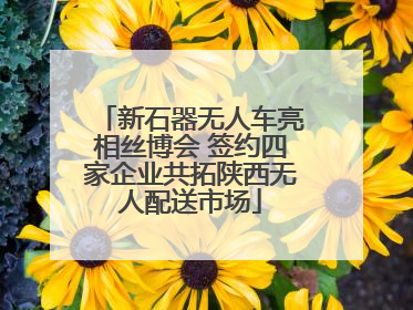 新石器无人车亮相丝博会 签约四家企业共拓陕西无人配送市场