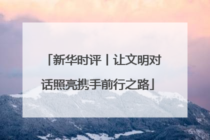 新华时评丨让文明对话照亮携手前行之路