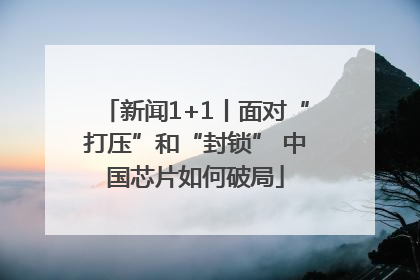 新闻1+1丨面对“打压”和“封锁” 中国芯片如何破局