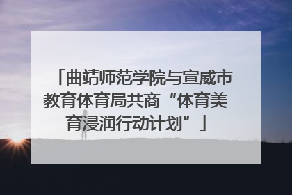 曲靖师范学院与宣威市教育体育局共商“体育美育浸润行动计划”