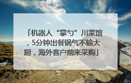 机器人“掌勺”川菜馆，5分钟出餐锅气不输大厨，海外客户前来采购