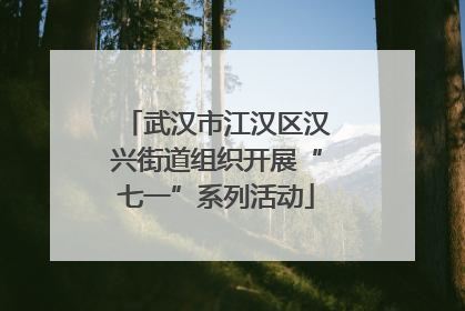 武汉市江汉区汉兴街道组织开展“七一”系列活动