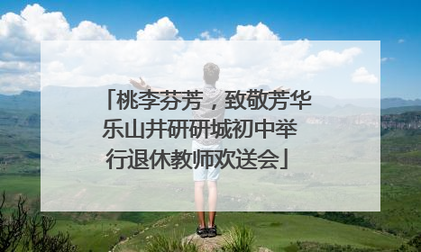 桃李芬芳，致敬芳华 乐山井研研城初中举行退休教师欢送会