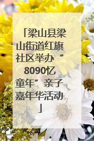 梁山县梁山街道红旗社区举办“8090忆童年”亲子嘉年华活动