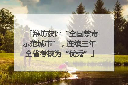 潍坊获评“全国禁毒示范城市”，连续三年全省考核为“优秀”