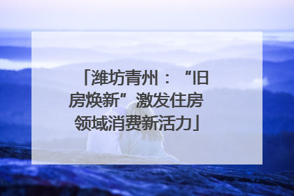 潍坊青州：“旧房焕新”激发住房领域消费新活力