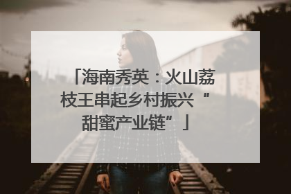 海南秀英：火山荔枝王串起乡村振兴“甜蜜产业链”