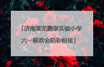济南莱芜鹏泉实验小学六一联欢会精彩纷呈