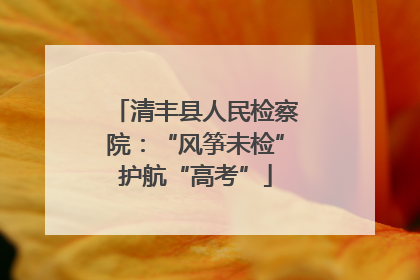 清丰县人民检察院：“风筝未检”护航“高考”