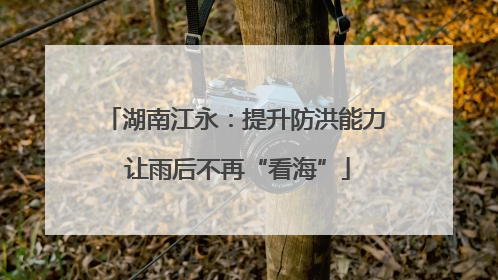 湖南江永：提升防洪能力 让雨后不再“看海”