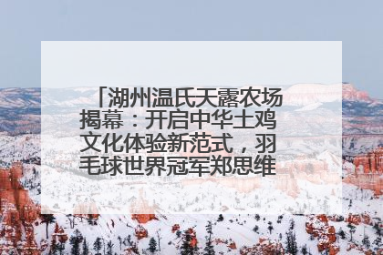 湖州温氏天露农场揭幕：开启中华土鸡文化体验新范式，羽毛球世界冠军郑思维助力品牌兴农
