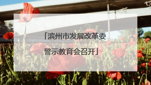 滨州市发展改革委警示教育会召开