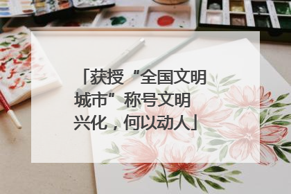 获授“全国文明城市”称号文明 兴化，何以动人