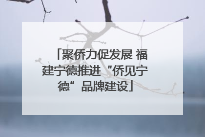 聚侨力促发展 福建宁德推进“侨见宁德”品牌建设