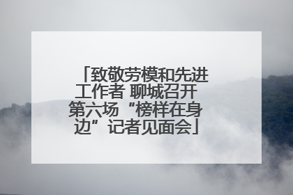 致敬劳模和先进工作者 聊城召开第六场“榜样在身边”记者见面会