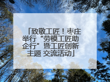 致敬工匠！枣庄举行“劳模工匠助企行”暨工匠创新主题 交流活动