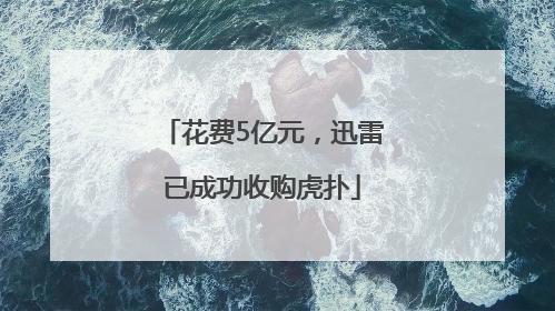 花费5亿元，迅雷已成功收购虎扑