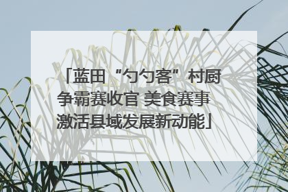 蓝田“勺勺客”村厨争霸赛收官 美食赛事激活县域发展新动能