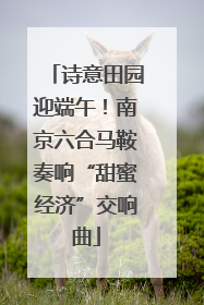 诗意田园迎端午！南京六合马鞍奏响“甜蜜经济”交响曲