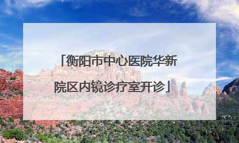 衡阳市中心医院华新院区内镜诊疗室开诊