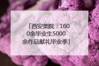 西安美院：1600余毕业生5000余作品献礼毕业季