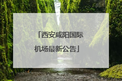 西安咸阳国际机场最新公告