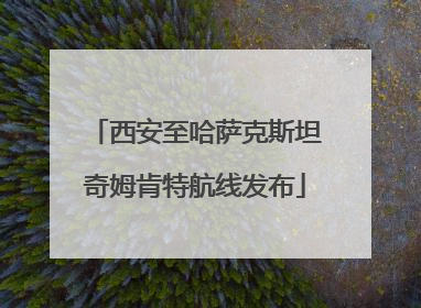 西安至哈萨克斯坦奇姆肯特航线发布