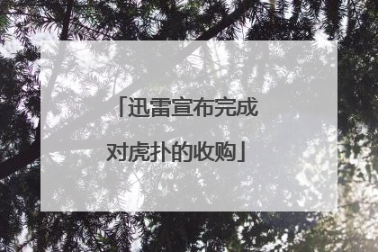 迅雷宣布完成对虎扑的收购