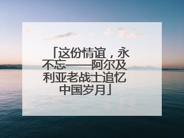 这份情谊，永不忘——阿尔及利亚老战士追忆中国岁月