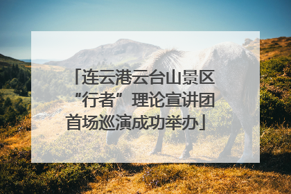 连云港云台山景区“行者”理论宣讲团首场巡演成功举办