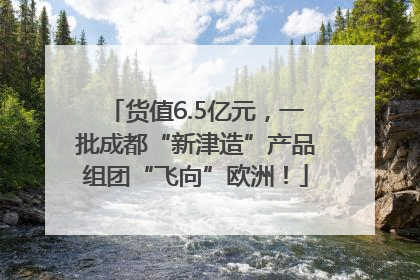 货值6.5亿元，一批成都“新津造”产品组团“飞向”欧洲！
