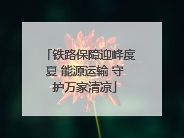铁路保障迎峰度夏 能源运输 守护万家清凉