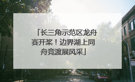 长三角示范区龙舟赛开桨！边界湖上同舟竞渡展风采