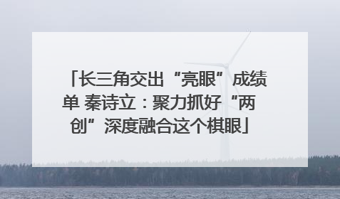 长三角交出“亮眼”成绩单 秦诗立：聚力抓好“两创”深度融合这个棋眼