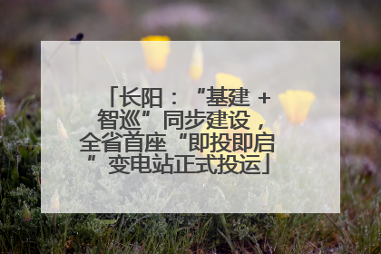 长阳：“基建 + 智巡”同步建设，全省首座“即投即启”变电站正式投运