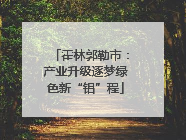 霍林郭勒市：产业升级逐梦绿色新“铝”程
