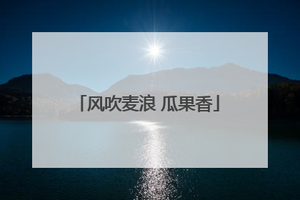 风吹麦浪 瓜果香